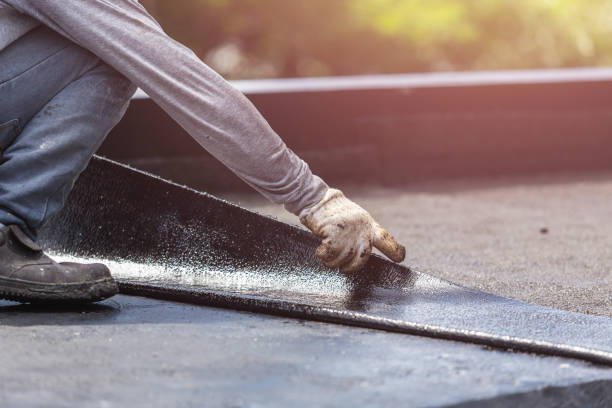 Professional Basement Waterproofing technician working in Nazareth, PA